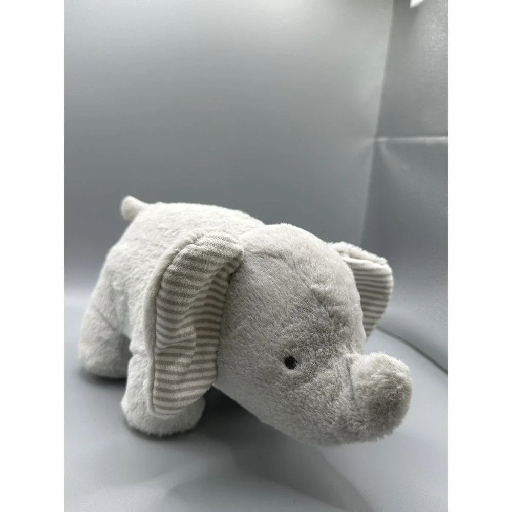 Carter's Elephant Musical Plush Wind Up Gray Stripe 9